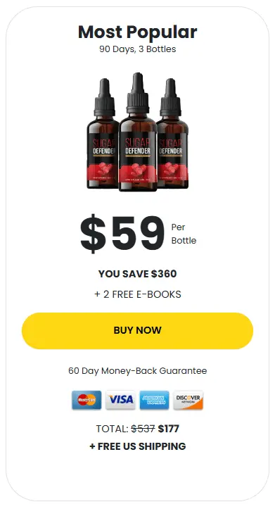 Get Sugar Defender 3 Bottles